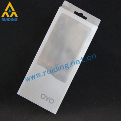 sliver printing clear cellphone  Plastic Package Boxes