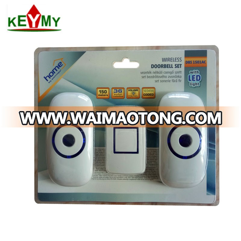 blister packaging manufacturer direct supply clear pvc high quality clamshell blister packaging for wireless doorbell set