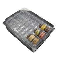 custom macaron chocolate package box PET PVC blister container packaging plastic tray